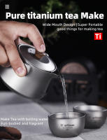 Tiartisan Hervidor De Agua De Titán 180ml Doble Capa Para Camping Al Aire Libre Portátil Ultraligero Duradero Sin Desgaste - details 0