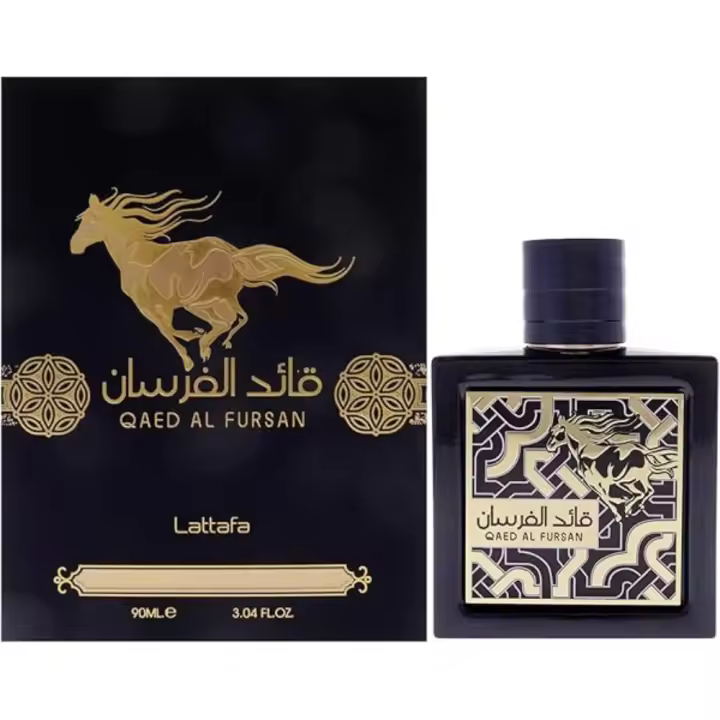 Qaed Al Fursan Lattafa – Perfume árabe 100% original para hombres, oriental, elegante, fuerte y atemporal - 1