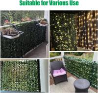 Pantalla de Cerca de privacidad de Hiedra Artificial, 0.5*3 m césped de imitación de jardín de,decoración de Hojas de Planta Falsa para jardín de Valla (creepers) - details 4