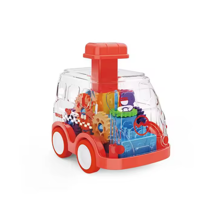 Coche De Inercia Transparente Para Juguete Interactivo Entre Padres Y Hijos Sin Batería Coche De Carril De Plástico Para Edades 4-12+ - 1
