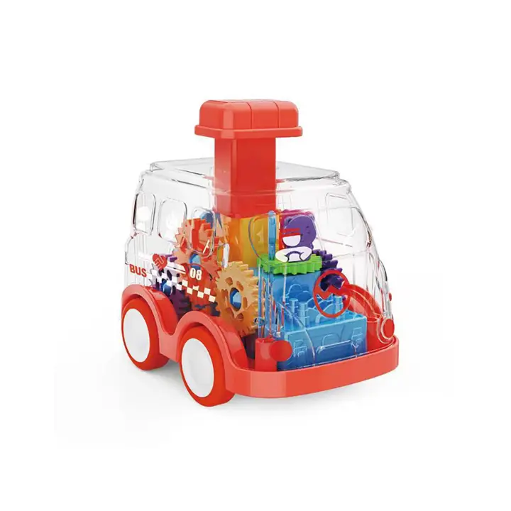 Coche De Inercia Transparente Para Juguete Interactivo Entre Padres Y Hijos Sin Batería Coche De Carril De Plástico Para Edades 4-12+ - 1