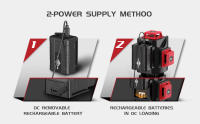 WEIDDW Nivel Láser Profesional Con 8/12/16 Líneas 2D/3D/4D Batería Recargable De 4800mAh Y Control Remoto Para Bricolaje Y Jardín - details 3