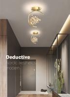 Lámpara De Techo Moderna LED Con Cristal Y Estrellas Fuente De Iluminación Para Dormitorio Estudio Decoración De Habitaciones Material Aluminio - details 0