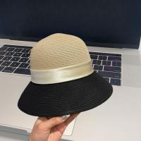 Sombrero De Paja Unisex Dos Tonos Regalo De Aniversario De San Valentín Accesorio De Festival Duradero Y Versátil Sombrero De Sol De Cesta Para Exterior - details 3