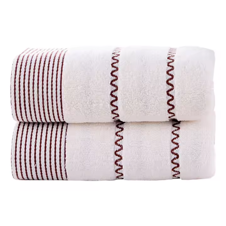 Toallas de mano para baño, toallitas faciales de algodón, toalla suave para él, baño, cocina, juego de 2, - 1