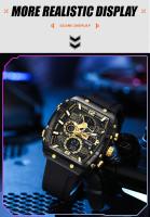 Reloj De Pulsera Digital Analógico SMAEL Para Hombre Con Pantalla Dual Cronógrafo Resistente Al Agua Y Luz LED Correa De Silicona Estilo Casual - details 11