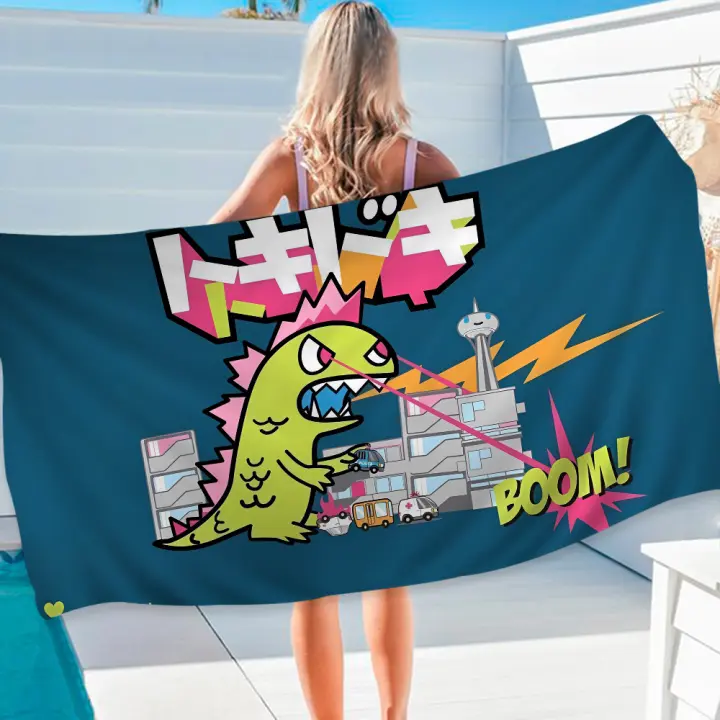Toalla De Playa Tokidoki De Japón Para Niñas Toalla De Baño Microfibra Secado Rápido Sand-Free Para Yoga Spa Gimnasio Piscina Colorida Y Cómoda - 1