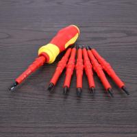 Juego De Destornilladores Aislados Cambiables 380V/13PCS 1000V Con Bits Magnéticos Herramientas De Reparación Para Electricistas - details 8