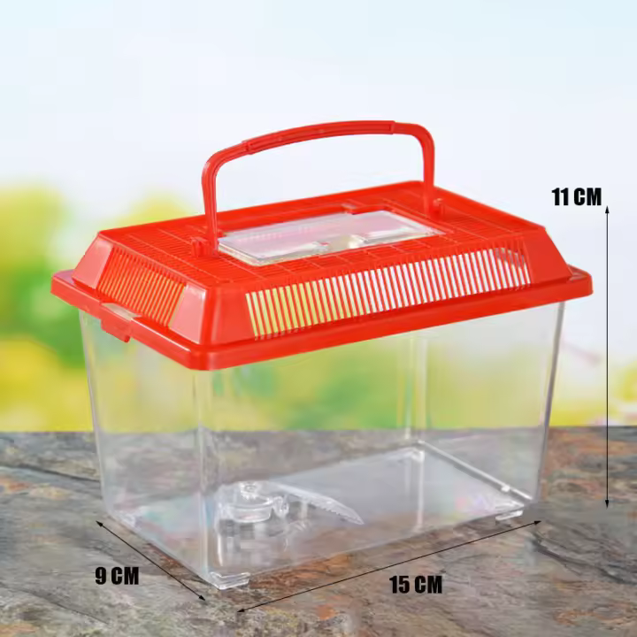 Tanque De Peces Portátil De Plástico Transparente Para Tortuga Y Pequeños Peces Diseño De Corte Manual Sin Químicos Originales En China - 1