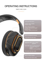 Auriculares Bluetooth H7 Para TV Con Micrófono Y Adaptador USB Cancelación De Ruido Estéreo Plegable Bass Para Earphone - details 11
