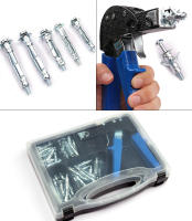 TAIMIMEI Ancorajes De Pared Hueca Con Tornillos Herramienta De Fijación Para Gypsum Y Pláster Cheville Molly Bolt Set De Obrador - details 6