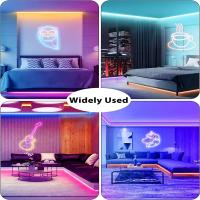Tira De Luces LED Neón RGB Con Control Bluetooth Tubo Flexible Inteligente Para Cambio De Color Luz De Rope Para Interiores Hogar - details 13