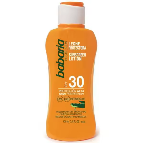 BABARIA Leche Protectora Solar SPF30  100 ml Leche Solar - 1