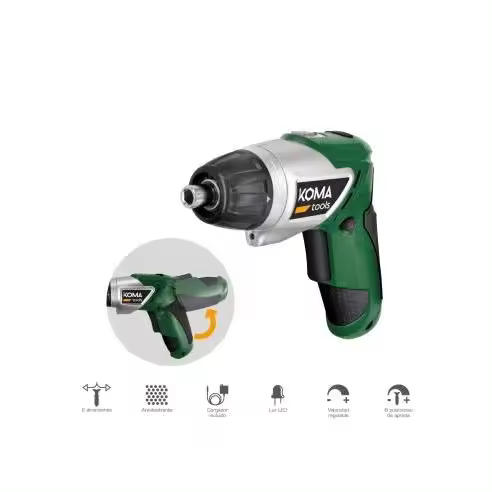 ATORNILLADOR A BATERÍA REVERSIBLE 3,6V LITIO 1300MAH KOMA TOOLS - 08722 - 1