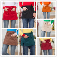Delantal Corto Para Cintura Para Hotelería Restaurante Café Uniformes De Waiters Y Waitresses Multicolor Resistente a La Suciedad Sin Mangas Estilo Sencillo Para Limpieza - details 0