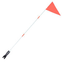 Bandera De Seguridad Para Bicicleta Con Palo De Fibra De Carbono Y Bandera Colgante Triangular Para Niños - details 1