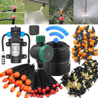 Sistema De Riego Por Drip DIY 20/30M Con Timer Inteligente WIFI Bomba De Agua Alta Presión Rojón De Niebla Y Riepilogo De 1/4 Pulgada - details 0
