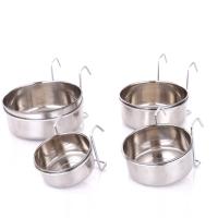 Tazón De Acero Inoxidable Para Perros Y Gatos Alimentador Colgante Estación De Alimentos Y Agua Para Viajes Herramienta De Alimentación Para Mascotas Universal - details 0