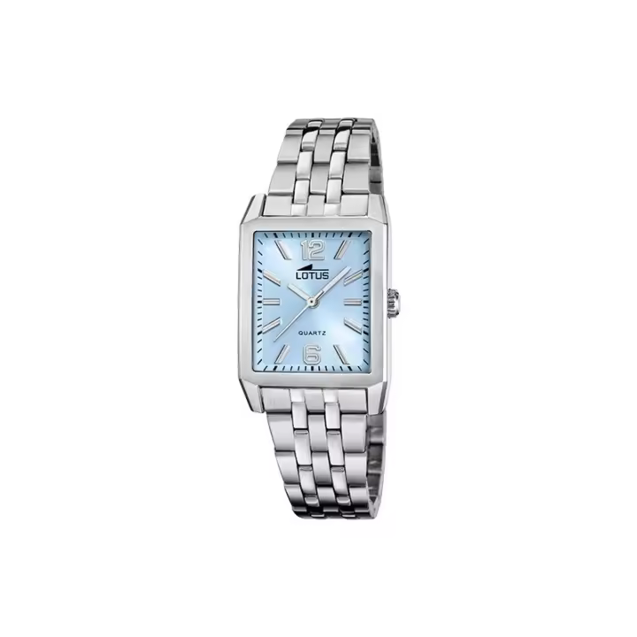 Reloj Lotus Mujer 18985/3 Square Series - Acero Inoxidable, Rectangular, Azul - 1