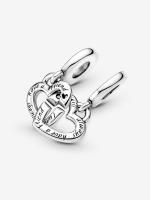 Pandora - Charm Colgante de Coronas de Hermanas entrelazadas - details 0