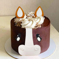 Decoración De Cumpleaños Para Pastel Con Pequeño Caballo Y Vaquero LaVenty Suministros Para Fiestas De Cumpleaños De Animal Resina - details 2