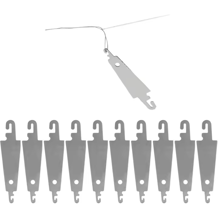 10 Unids Enhebrador Aguja de Gancho de Acero Inoxidable, bordado de punto de Cruz Aguja Herramientas de Roscado, Máquina de Coser a mano Herramienta de BRICOLAJE - 1