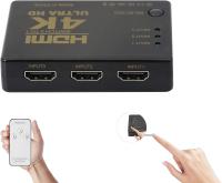 FGNS. HDMI(4K) Switch 5 A 1,Conmutador HDMI 4K de 5 Puertos con Control Remoto IR,1080P HD Video HDMI 5 en 1 Fuera,para Aquellos con Interfaz HDMI HDTV Digital,decodificador,DVD, Xbox360 y Otros Dispositivos - details 1