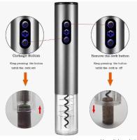 Sacacorcos Eléctrico recargable, abridor de botellas de regalo con Automático Caja, cortador de papel de Aluminio, aireador de vino, Tapon de vino - details 2
