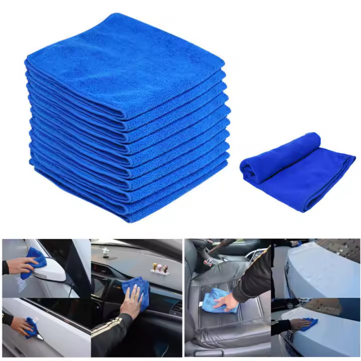 Toallas De Limpieza Para Coche De Microfibra 10Pcs Super Absorbentes Toallas De Secado Para El Hogar Y Detallado De Coches Tamaño 30x30cm - 1