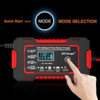 Cargador De Batería Inteligente 6A 12V Para Coche Y Motocicleta Unidad De Carga De Batería Lead-Acid Con Pantalla LCD - details 2