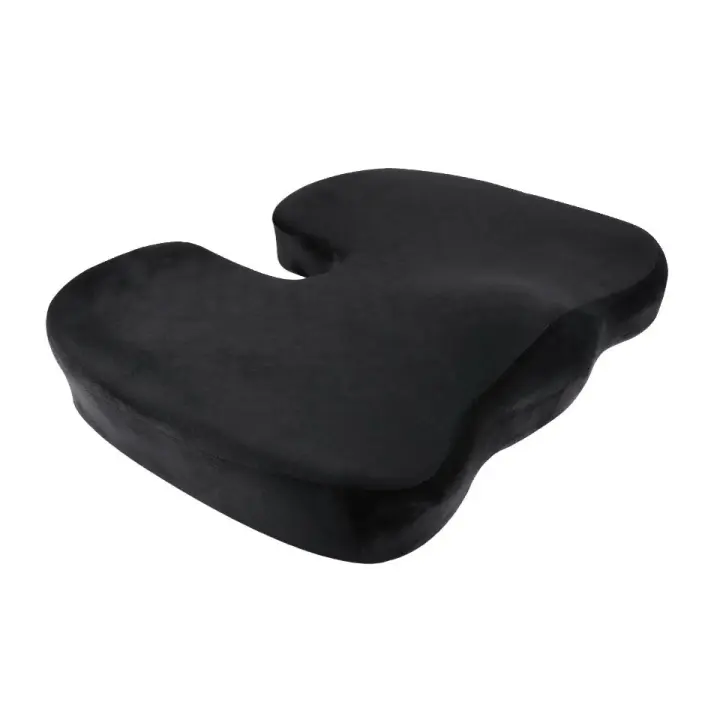ENERFERO-Cojín de asiento para la coxis,Cojín de asiento,100 % con tecnología Memory Foam ,Cojín De Silla Ortopédica para Ciática Y Coxis, Cojín para silla de oficina, asiento de coche, avión - 1