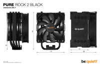 be quiet! Pure Rock 2 Black refrigerador de CPU, 150W TDP - details 0