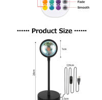 Lámpara De Noche Bluetooth Proyector De Atmósfera Rainbow Sunset Decoración De Pared Para Habitación Luz De Ambiente Para Mesa Del Dormitorio - details 4