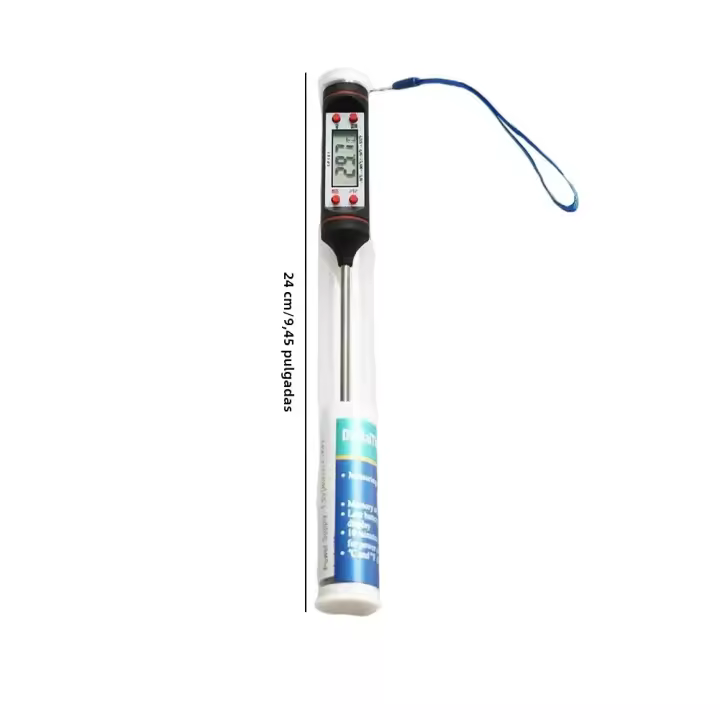 Termómetro De Cocina Digital Para Carne Y Alimentos Con Función Timer Para Horno Barbacoa Asador Medidor De Temperatura Con Probing - 1