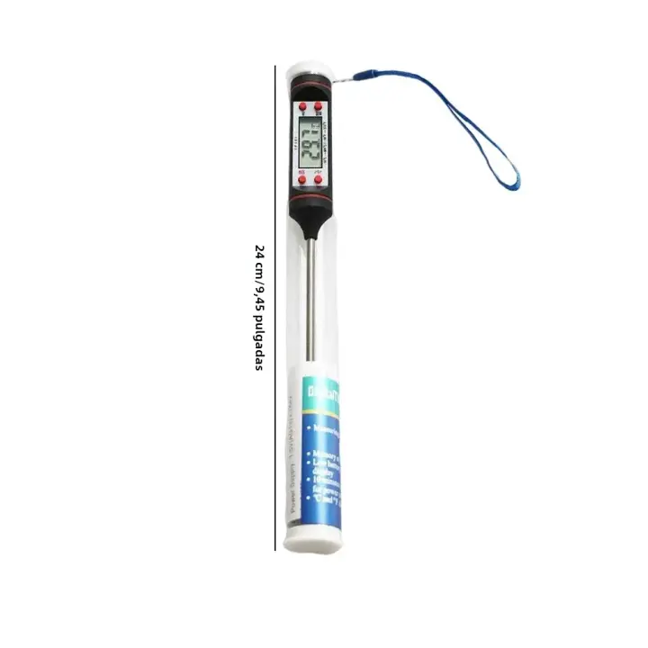 Termómetro De Cocina Digital Para Carne Y Alimentos Con Función Timer Para Horno Barbacoa Asador Medidor De Temperatura Con Probing - 1