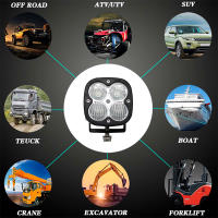 Lámpara De Trabajo LED Universal 3 Pulgadas 40W Impermeable Para Camionetas Y Camiones 12V 24V Lámpara De Conducción Y Nebulosa Para Jeep Wrangler - details 5