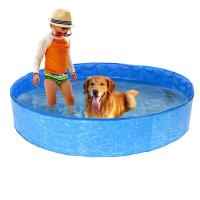 Piscina plegable para perros y niños, tamaño L, material Cloruro de polivinilo, portátil, seguro y duradero. Medida 120cmx30cm. Ideal para un uso instantáneo, fácil de transportar. Facilidad a la hora del montaje. Distribuido por DistriLocu - details 4