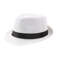 Sombrero De Paja Ancha Para Hombre Y Mujer Estilo Casual De Verano Protección Solar Color Sólido Sombrero De Panamá Cowgirl - details 10
