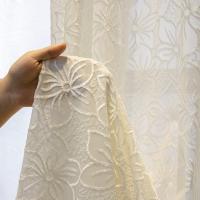 1PC Cortinas De Gasa Blanca Minimalistas Y Modernas Translúcidas No Transparentes Para Personas Cortina De Ventana Francesa Estilo Japonés Y Coreano Material 100% Poliéster - details 2