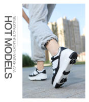 Zapatos De Rollers Para Niños Y Niñas Con Cuatros Ruedas Zapatillas Deportivas Al Aire Libre Para Niños Y Niñas a Prueba De Agua Transpirables De Cuero - details 15
