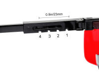 Gafas De Seguridad Para Láser Rojo Nuevas Con Ajuste Protección Para Ojos Vertical Y Horizontal Piezas De Láseres Partes - details 5