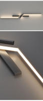 Lámpara De Pared LED Minimalista Moderna En Blanco Y Negro Para Decoración Interior Iluminación Dual Para Sala De Estar Y Dormitorio - details 17