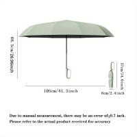 Paraguas Automático De Dos Propósitos Resistente Al Viento Y a La Lluvia UV Resistente Con Hebilla De Anillo Portátil Para Exteriores Para Adultos Tamaño 48-53cm - details 5