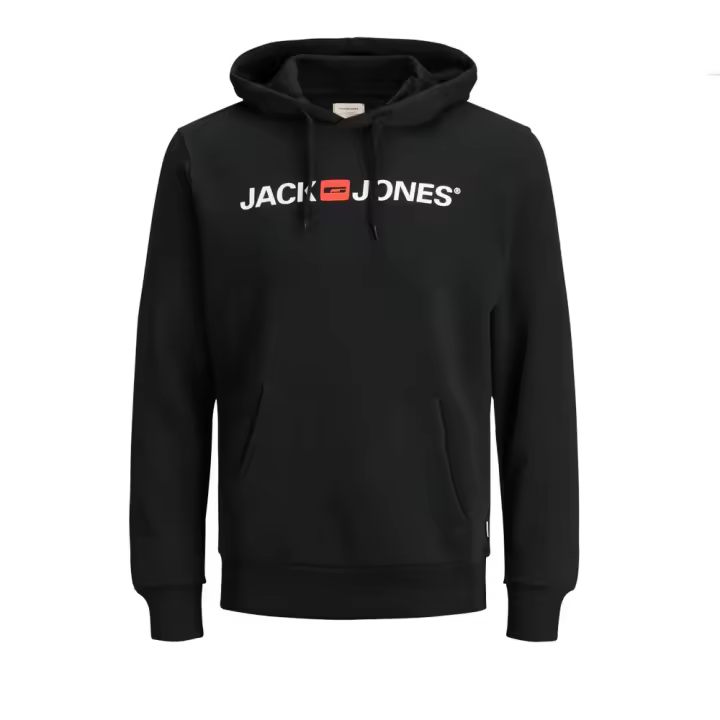 Jack & Jones Sudadera Hombre con Capucha y bolso frontal Logo Classics Suave y Cálida ideal Otoño Invierno - 1