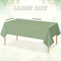 Mantel Rectangular De Plástico Impermeable Y Antigrasa Verde Pasto Para Decoración De Cumpleaños Y Bodas 1 Pieza - details 5