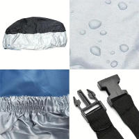 Cubierta Para Motocicleta Impermeable a Todas Las Estaciones Protección UV Y Antipolvo Tejido Resistente Al Desgaste Cubierta Para Motocicleta Motorbike Outdoor Indoor Scooter - details 7