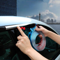 Tira De Cromo Para Coche Decoración Universal Auto Adhesiva Lateral Puerta Brillante Cinta De Estilo De Cromo Flexible - details 0