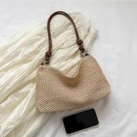 Bolso de hombro de paja para mujer, bolso de mano informal para playa, bolso de hombro tejido a la moda, bolso cruzado - details 2