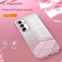 Funda De Teléfono Con Efecto Plateado Y Lente Protegida Para Samsung Galaxy S25 Ultra S25 plus A56 A36 A26 A16 A06 A55 A35 A25 15 05S 4G 5G Resistente Al Agua Y Al Ruido Ligera Antisuciedad Anti-Rasguños Y Antichoque - details 1