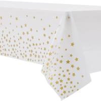 Mantel Desechable Estrellado De 137X274CM Para Fiestas De Cumpleaños Y Bodas Decoración Exterior Para Mesa De Comedor - details 6